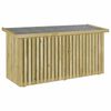 vidaXL Hage Lagringsboks Impregnert furu 119 x 44 x 58,5 cm Naturlig