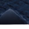 vidaXL Faux kaninullteppe 4 pcs Marineblå 130 x 150 cm Polyester