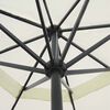 vidaXL Parasol hvit aluminium 500 cm
