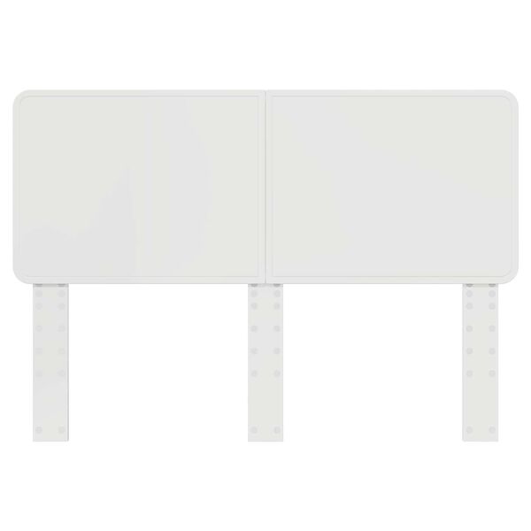 vidaXL Hodegavl med hodegjerde Glanset Hvit 150 cm Konstruert tre
