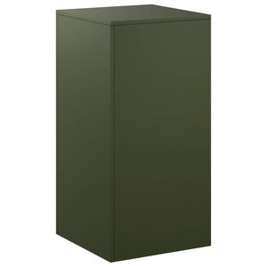 vidaXL Planteholder Olivengr&oslash;nn 40 x 40 x 80 cm Cortenst&aring;l