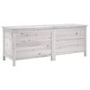 vidaXL Putekasse hvit 150x50x56,5 cm heltre gran