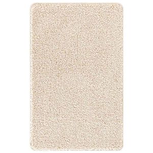 vidaXL Anti-skli badematte Krem 50 x 80 cm PP