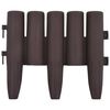 vidaXL Plenkanter 36 stk brun 10 m PP
