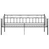vidaXL Ramme til sovesofa svart metall 90x200 cm