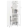vidaXL Highboard hvit 69,5x34x180 cm konstruert tre