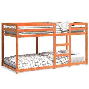 vidaXL K&oslash;yeseng voksbrun 90x200 cm heltre furu