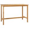 vidaXL Barbord Naturlig 150 x 75 x 105 cm Massivt Teaktre