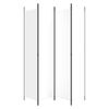 vidaXL Romdeler 4 paneler hvit 200x220 cm stoff