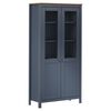 vidaXL Highboard Hill hvit 85x37x170,5 cm heltre furu