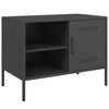 vidaXL TV-benk svart 68x39x50,5 cm st&aring;l