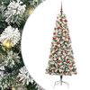 vidaXL Kunstig sammensatt juletre 300 LED-lys Gr&oslash;nn og hvit 180 cm