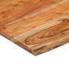 vidaXL Bordplate 80x80x3,8 cm firkantet heltre akasie naturlig kant
