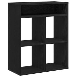 vidaXL Bokhylle svart 66x31x80 cm konstruert tre