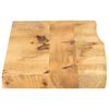 vidaXL Bordplate 120x30x3,8 cm naturlig kant grovt heltre mangotre