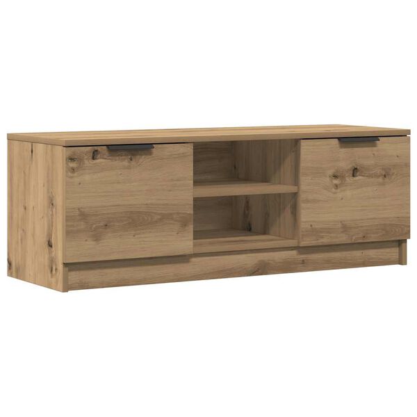 vidaXL TV-benk artisan eik 102x35x36,5 cm konstruert tre