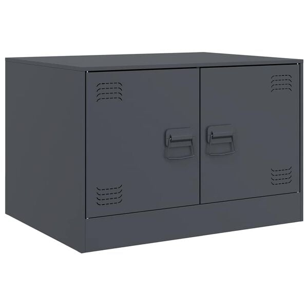 vidaXL Salongbord antrasitt 67x50x44 cm st&aring;l