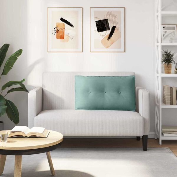 vidaXL Bakputen Havgrønn 80 x 50 cm Corduroy stoff