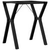 vidaXL Ben for spisebord Y-ramme 60x50x73 cm st&aring;l