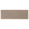 vidaXL Selvklebende trappematter sisal-utseende 15 stk 65x21x4cm beige