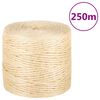 vidaXL Tau 100% sisal 4 mm 250 m
