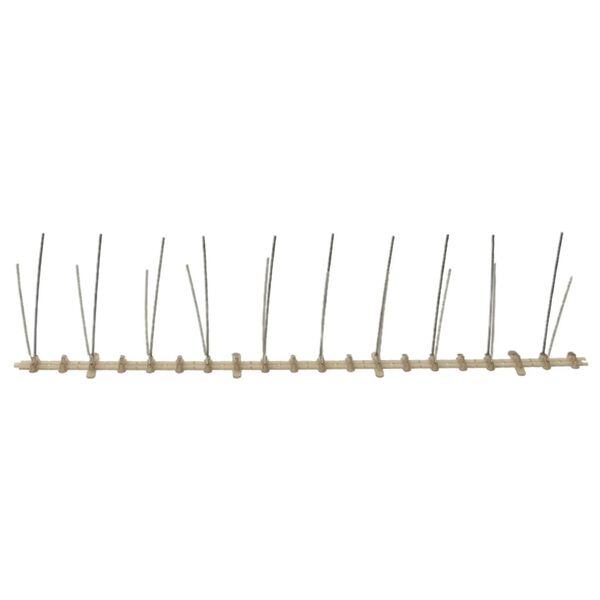 vidaXL Fuglepigger 2 rader 20 stk plast 10 m