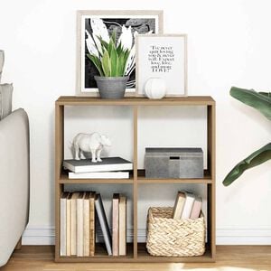 vidaXL Romdeler bokhylle artisan eik 69,5x29x69,5 cm konstruert tre