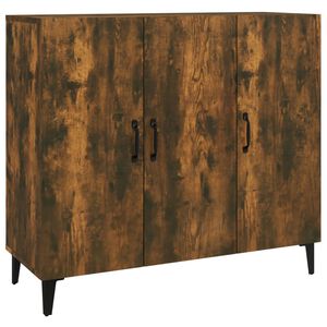 vidaXL Skjenk r&oslash;kt eik 90x34x80 cm konstruert tre