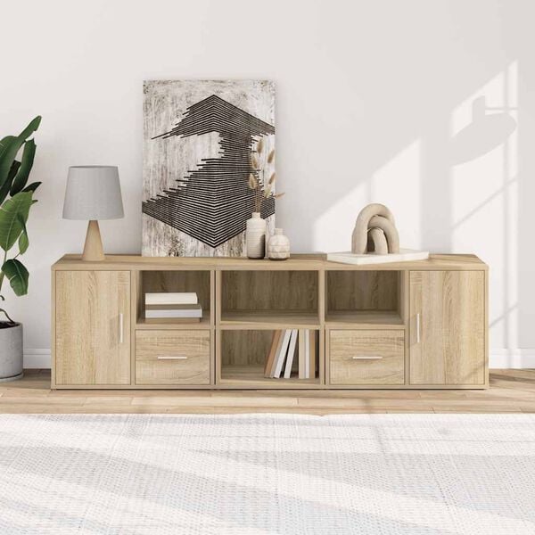 vidaXL Hj&oslash;rneskap sonoma eik 160x40x45 cm sponplate