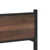vidaXL Sengeramme i metall uten madrass brun eik 107x203 cm