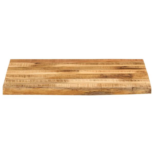 vidaXL Bordplate 40x40x2,5 cm naturlig kant grovt heltre mangotre
