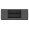 vidaXL TV-benk grå 110x35x40,5 cm heltre furu