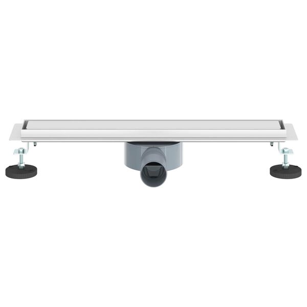 vidaXL Dusjdren 2-i-1 med 360&deg; Siphon s&oslash;lv 50 cm Rustfritt St&aring;l 304