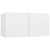 vidaXL Hengende TV-benk hvit 60x30x30 cm
