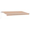 vidaXL Uttrekkbar markise Flerfarget 400 x 200 cm stoff