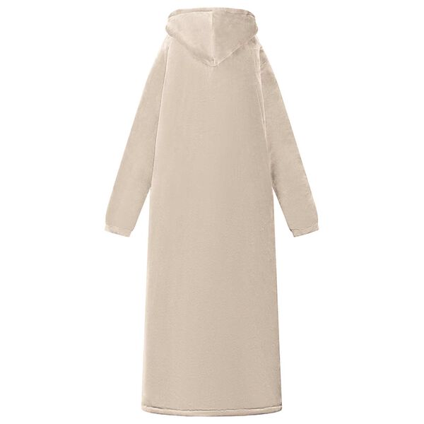 vidaXL Teppe-hettegenser Beige l Fleece og Flanell