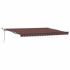 vidaXL Uttrekkbar markise Burgunder 450 &times; 300 cm Polyester