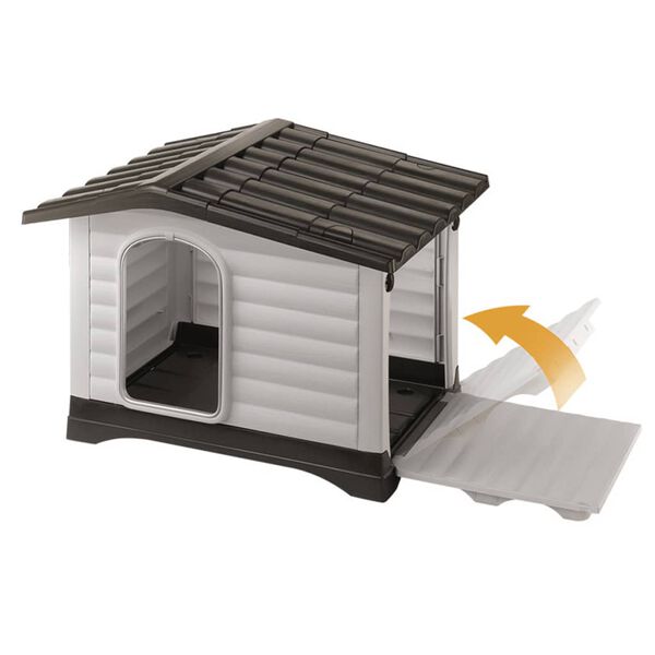 Ferplast Hundehus Villa 90 gr&aring; 88x72x65 cm 87255099