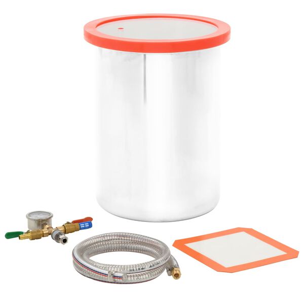 vidaXL Vakuumkammer rustfritt st&aring;l 22,7 L