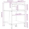 vidaXL Nattbordskap 2 pcs Sonoma eik 40 x 40 x 61 cm Konstruert tre