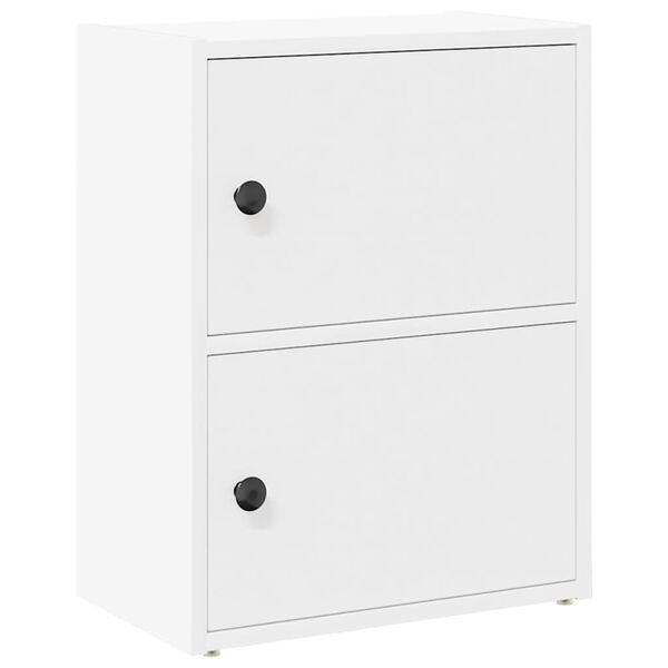 vidaXL Bokhylle hvit 40x24x52 cm konstruert tre