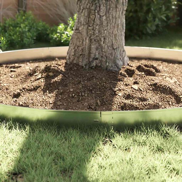 vidaxl Gjerdekant 10 pcs Grå 14 x 100 cm Stål