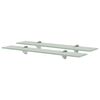 vidaXL Flytende hyller 2 stk glass 60x20 cm 8 mm
