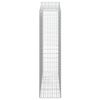 vidaXL Gabionkurver buede 6 stk 200x50x200/220 cm galvanisert jern