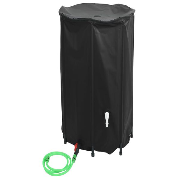 vidaXL Vanntank med kran sammenleggbar 380 L PVC