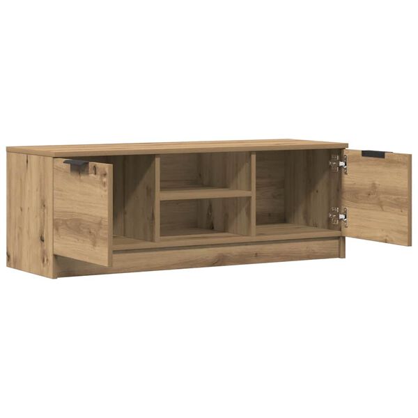 vidaXL TV-benk artisan eik 102x35x36,5 cm konstruert tre
