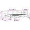vidaXL Hage lounge sett 6 pcs VoksBrun Massiv furu