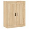 vidaXL Highboard sonoma eik 69,5x34x180 cm konstruert tre