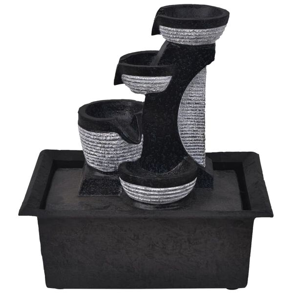 vidaXL Innend&oslash;rs Fontene med LED lys Polyresin