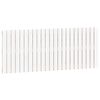 vidaXL Veggmontert sengegavl hvit 147x3x60 cm heltre furu